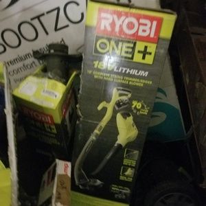 cordless trimmer/edger with hard surface blower